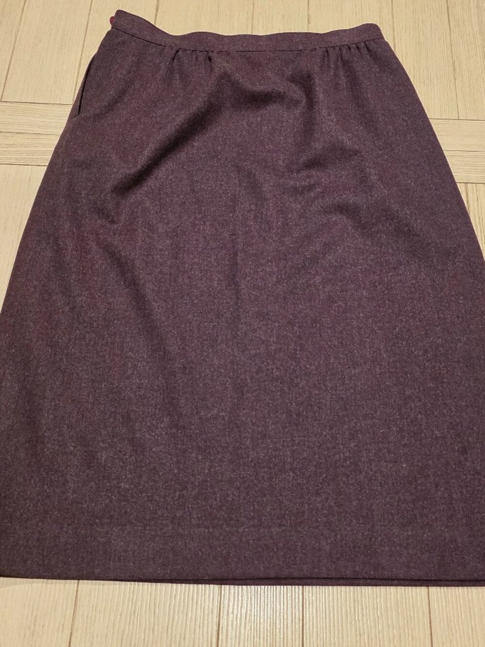 Vintage Pendleton Purple Pure Virgin Wool Midi Pencil Skirt | Size 12
